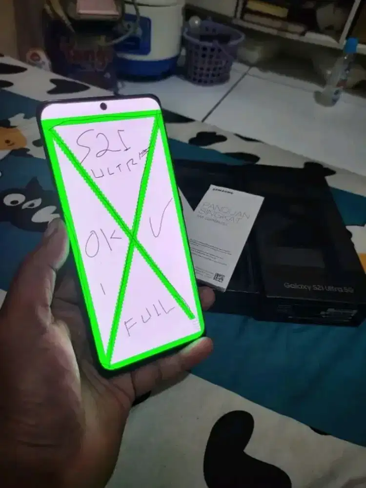 LCD DAN FRAME SAMSUNG S21 PLUS/ULTRA/5G NORMAL ORI CABUTAN