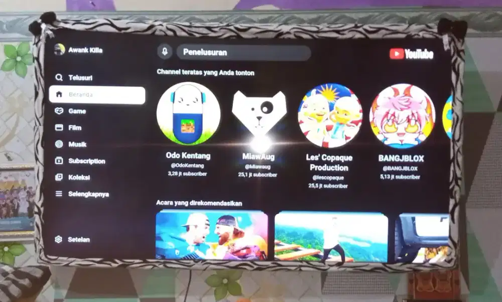 Bu jual cpt Tv Smart Digital Android Samsung 55 inch,super slim,normal