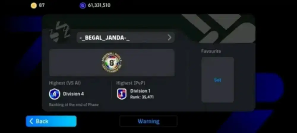Games efootball pemakaian pribadi