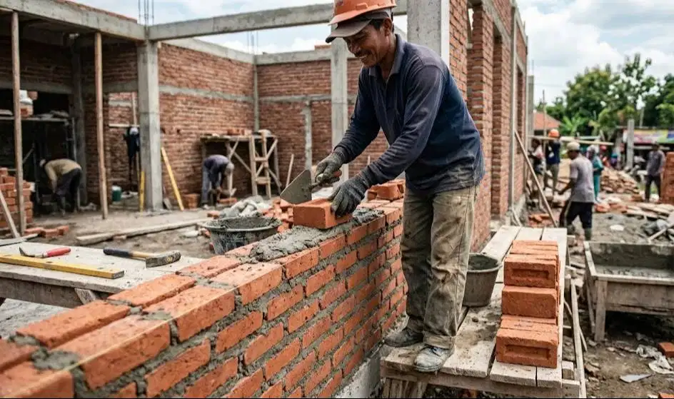 JASA PEKERJAAN DINDING & PEMASANGAN BATA | RAPI, KUAT DAN PRESISI