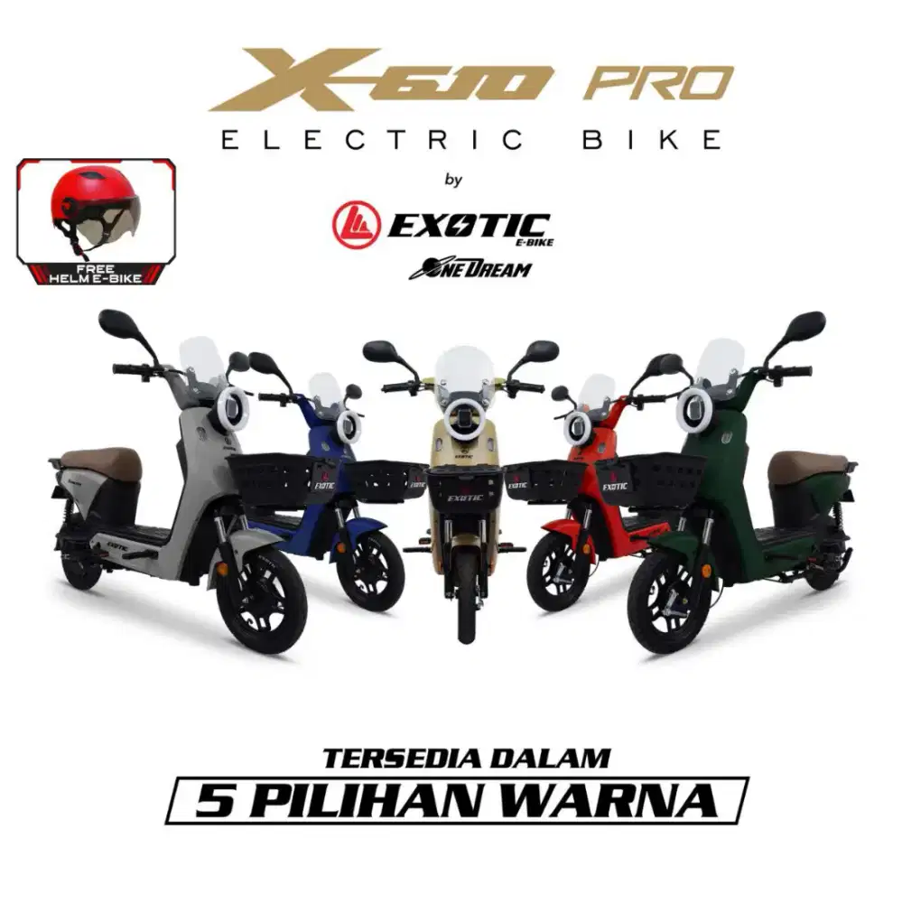 SEPEDA LISTRIK EXOTIC X-610 PRO (CASH & CREDIT)