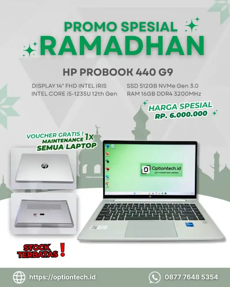 Di Jual Laptop HP Probook  440 14 inch G9