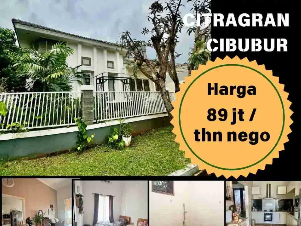 Rumah Sewa Full Furnished Rapi Siap Citragran Cibubur