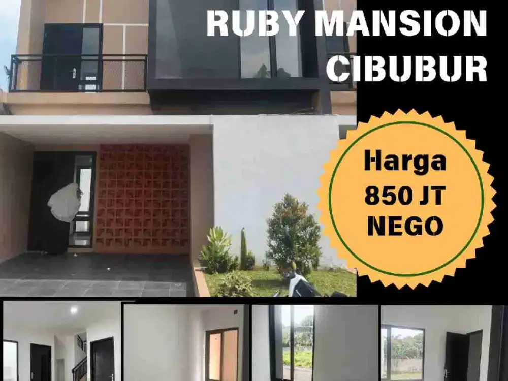 Rumah Baru Rapi Siap Huni di Ruby Mansion Cibubur