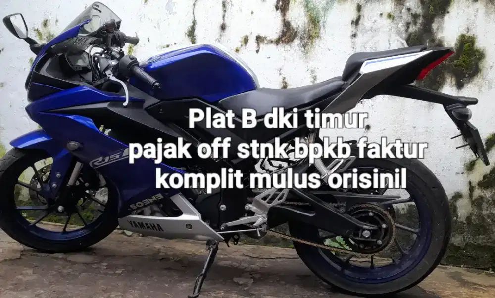 Yamaha R15 V3 LED 2017 cw dd asli biru B dki pajajk off