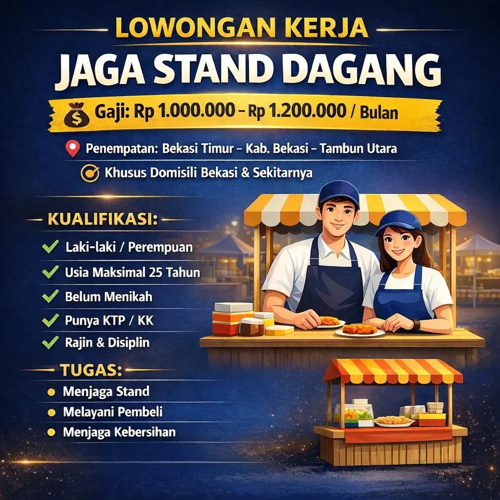 Jaga stand dagang