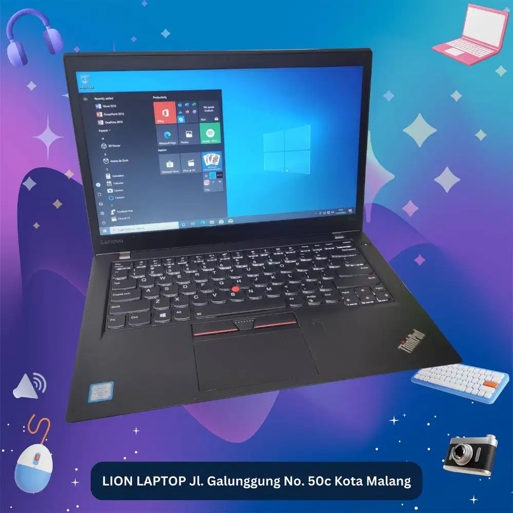 RAM 8GB SSD 256GB Core i7 SLIM Lenovo Thinkpad T470s [27|02]