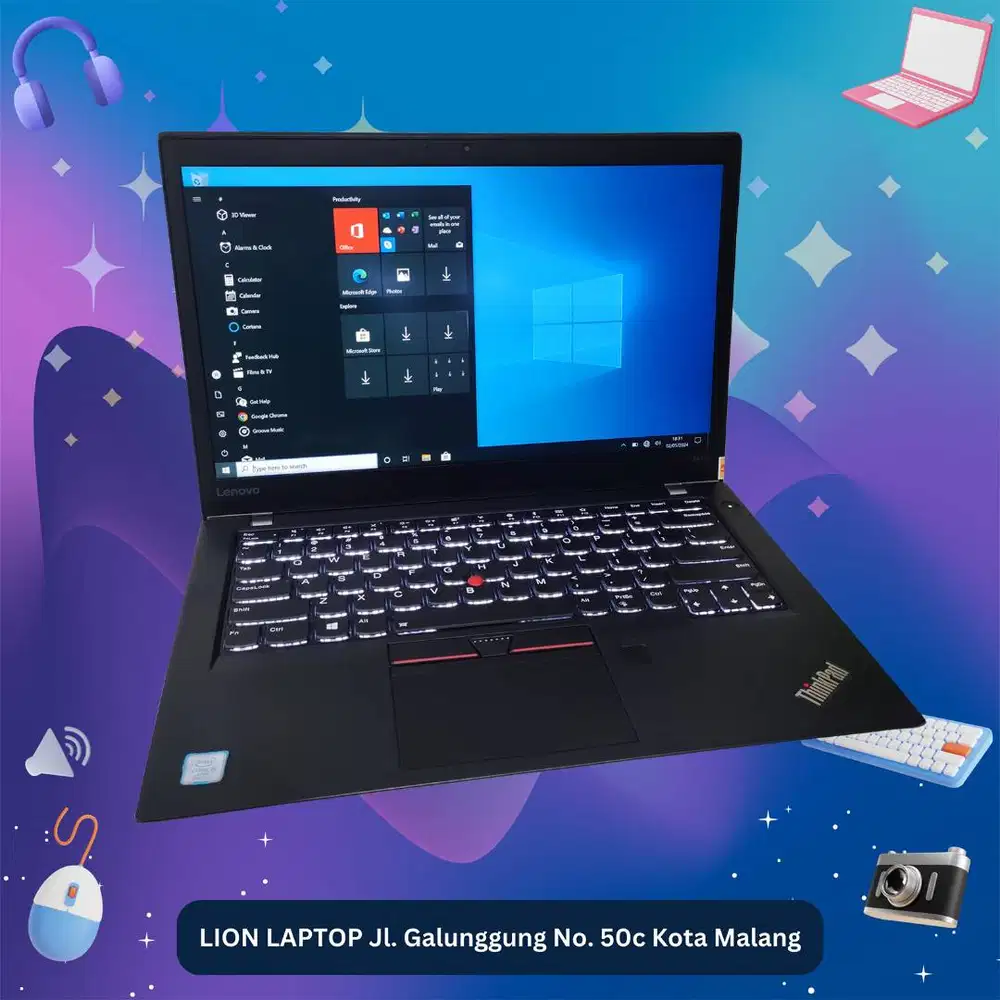 Core i5 Gen 7 RAM 8GB SLIM TOUCHSCREEN Lenovo Thinkpad T470s [27|02]