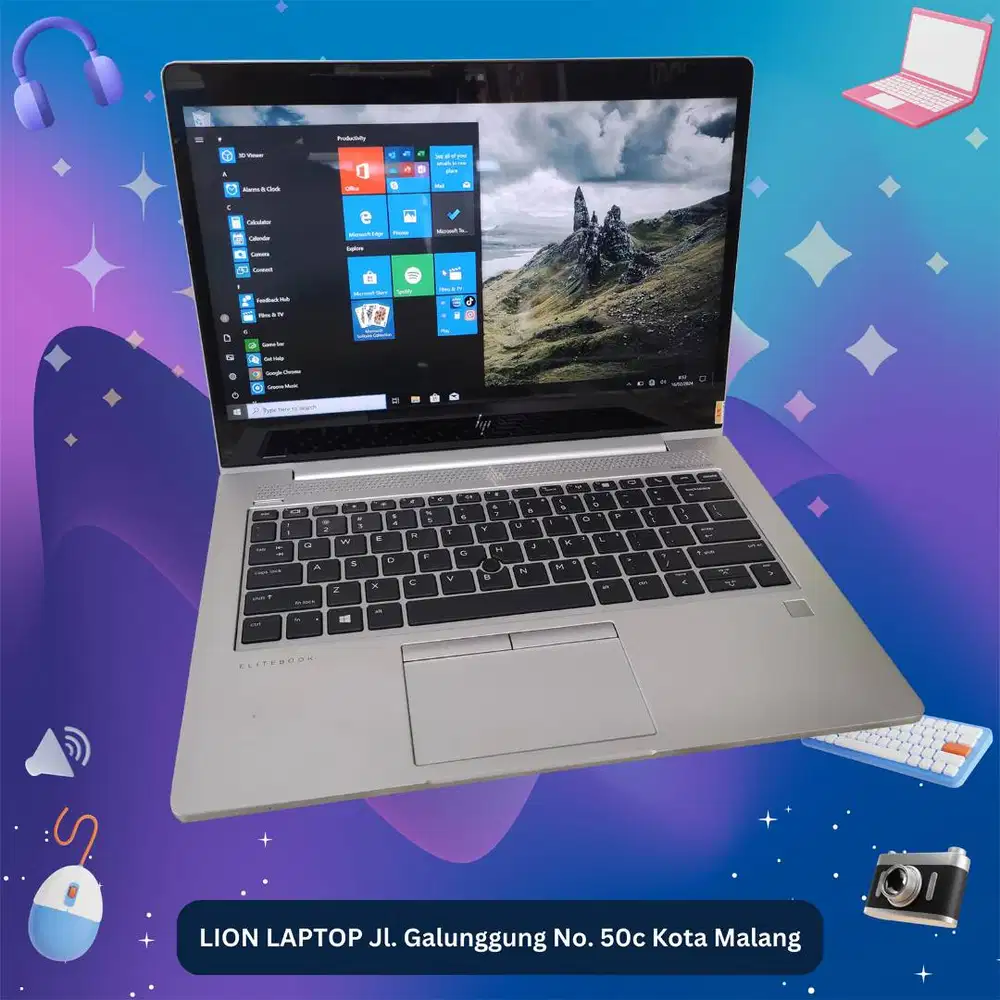 Core i7 gen 8 RAM 8GB Touchscreen Slim HP Elitebook 830 G6 [27|02]