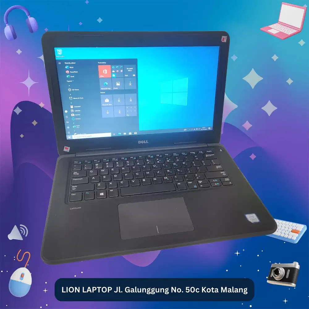 Core i5 Gen 7 Murah Mulus RAM 8GB SSD 256GB Dell Latitude 3380 [27|02]