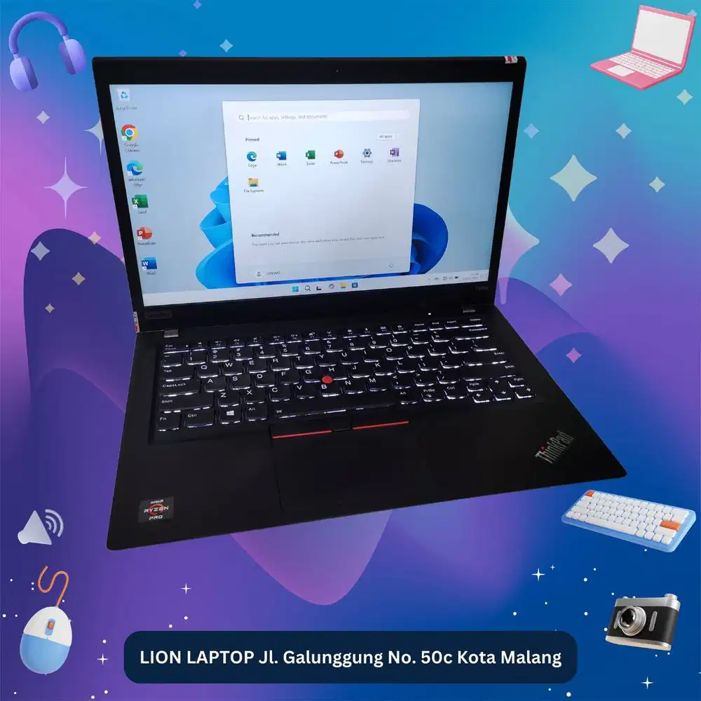 AMD Ryzen 5 PRO 3.7Ghz 8/256 VGA 2GB Lenovo Thinkpad T495s [27|02]