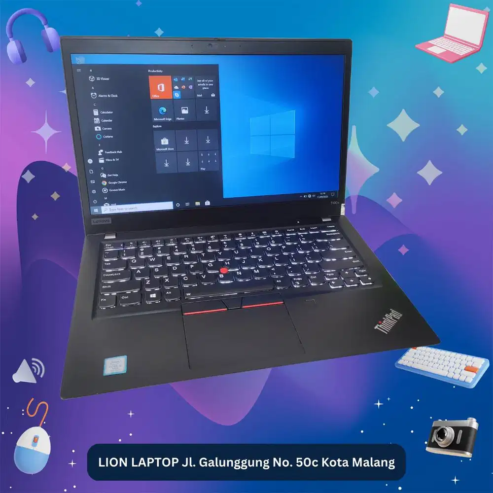 RAM 16GB SSD 512GB Core i5 Slim Lenovo Thinkpad T490s [27|02]