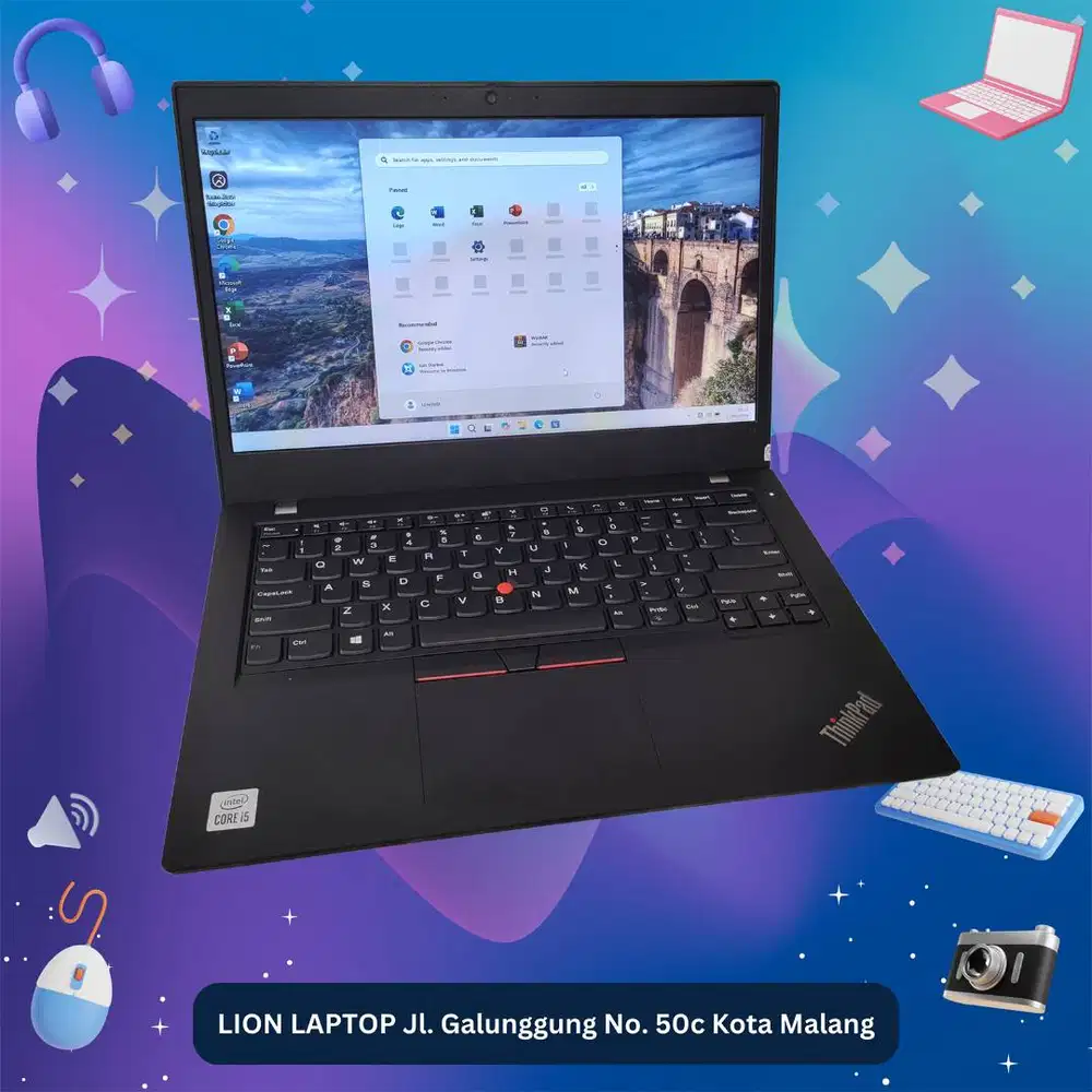 i5 Gen 10 Murah RAM 8GB SSD 256GB Lenovo Thinkpad L14 [27|02]