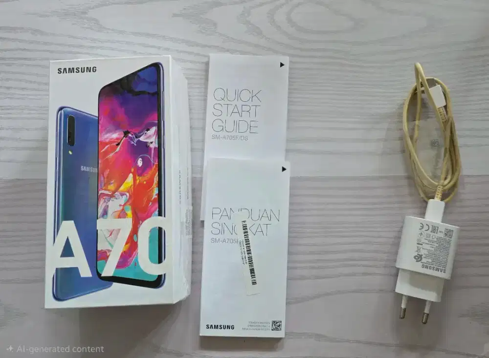 Samsung A70 blue 6/128 Eks garansi resmi SEIN