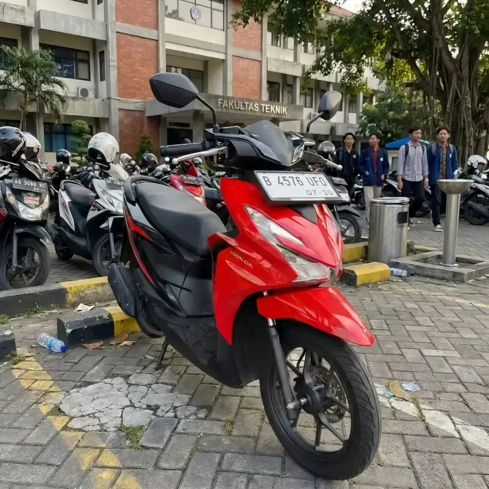 Honda Beat New Led CBS Alarm 2025. Pajak Panjang. Hitam type Terbaru