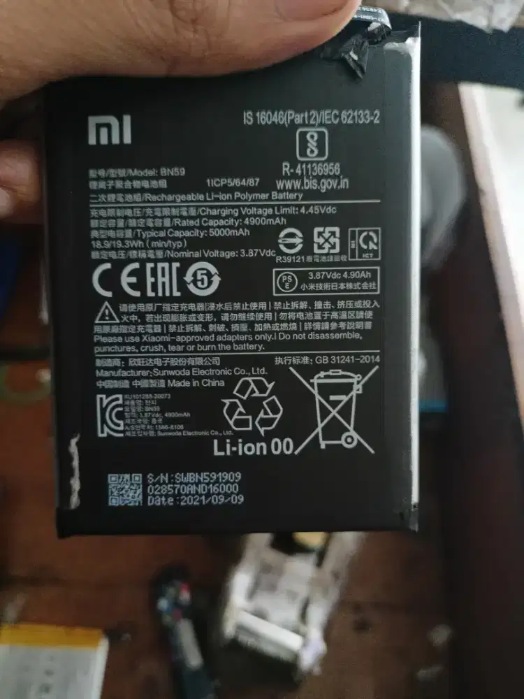 BATERAI REDMI NOTE 10