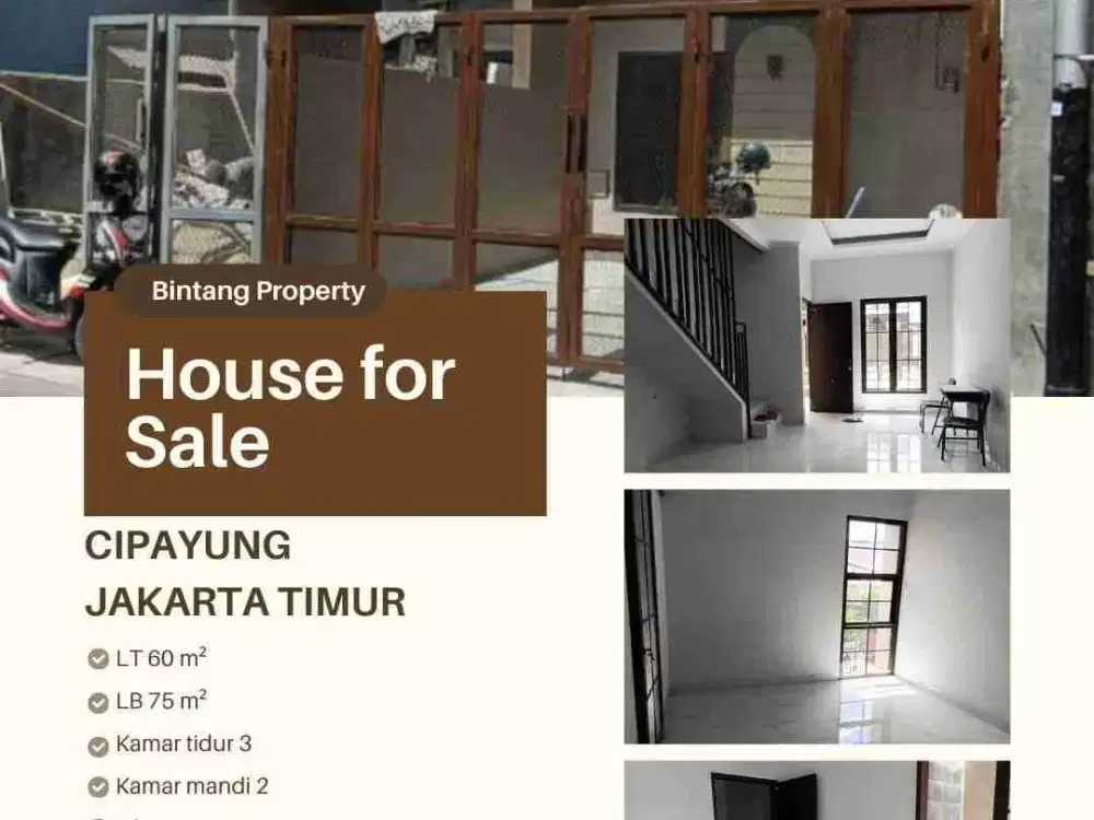 Dijual Rumah Siap Huni di Cipayung Jakarta Timur