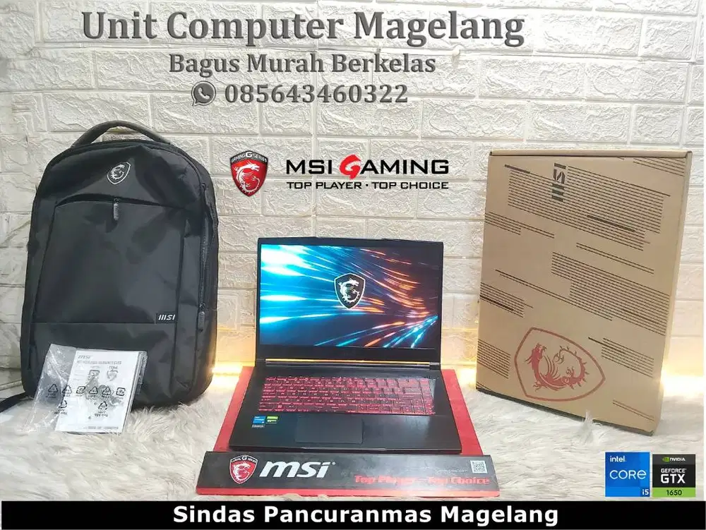 MSI GF 63 - 11 SC I5 11400 H II 8 GB II SSD NVME 512 II GTX 1650 MAX-Q