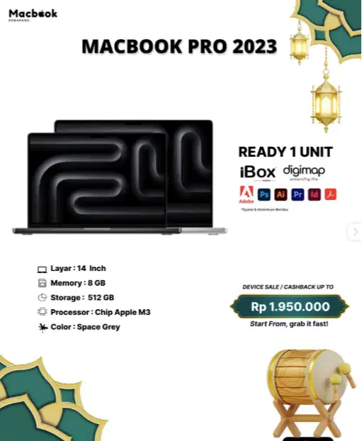 Macbook Pro M3 2023 16/500 gb
