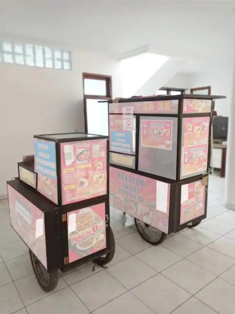Dijual gerobak / roda utk jualan