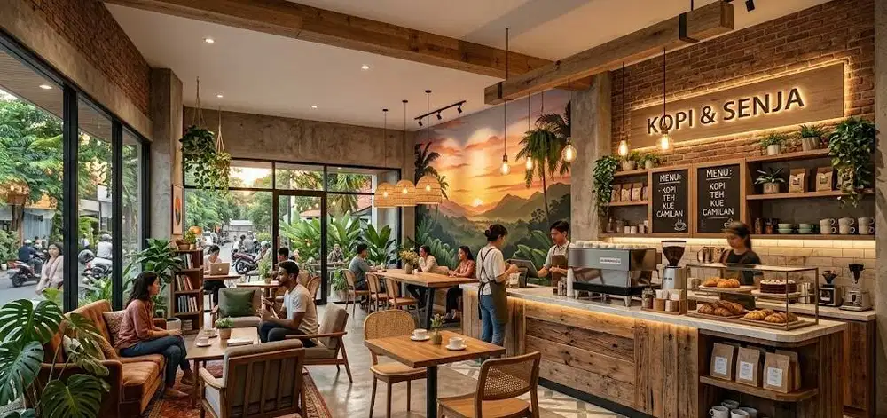 JASA UBAH RUKO JADI CAFÉ / KLINIK / RETAIL DENGAN DESAIN MODERN