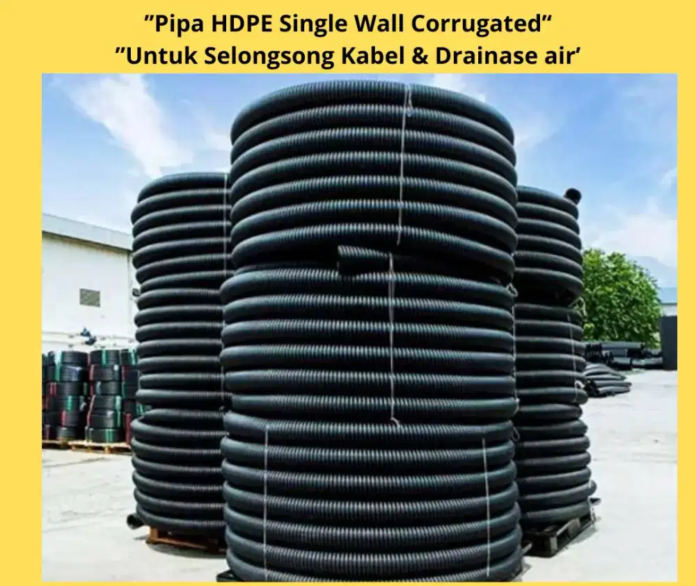 Pipa HDPE single wall corrugated (cable protection)