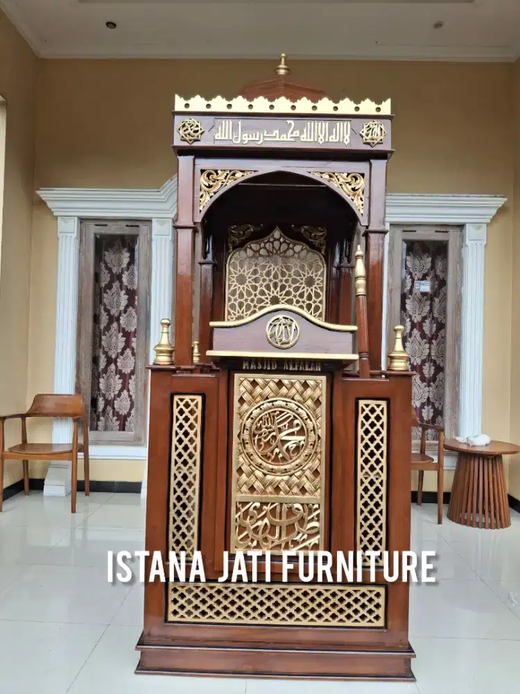 Mimbar masjid jati khutbah jum'at model minimalis