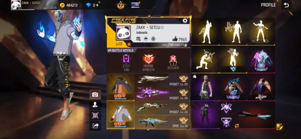 JUAL AKUN FREE FIRE DIJAMIN100%AMANAH DAN TERPERCAYA