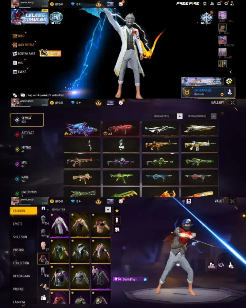 JUAL AKUN FREE FIRE AMAN DAN TERPERCAYA AGEN GAME RESMI