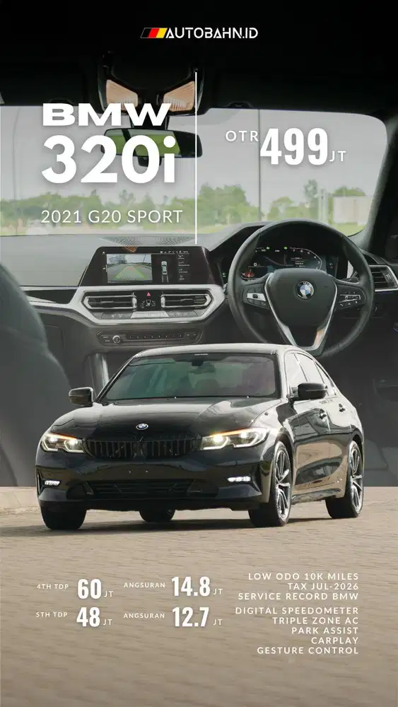 BNW 320i Sport 2021 New Model (G20)
