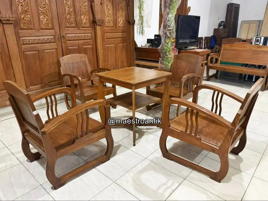 Kursi Jati / Kursi Tamu / kursi teras / kursi cafe / meja cafe kopi