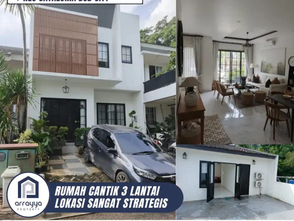 TURUN HARGA!! RUMAH 3 LANTAI FULL FURNISH DI CLUSTER NEO CATALONIA BSD CITY (HRB186)