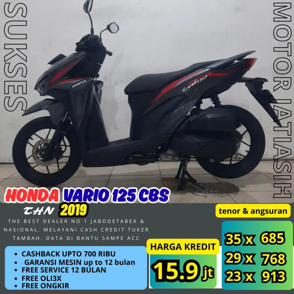 PROMO SPESIAL PLAT BEKASI KOTA PASTI ACC HONDA VARIO 125 CBS 2019