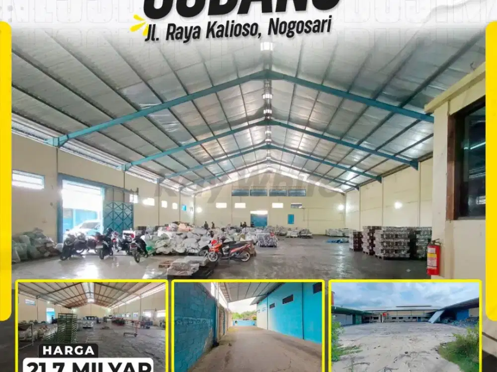 Pabrik/Gudang Skala Industri di Nogosari, Boyolali – Akses Kontainer