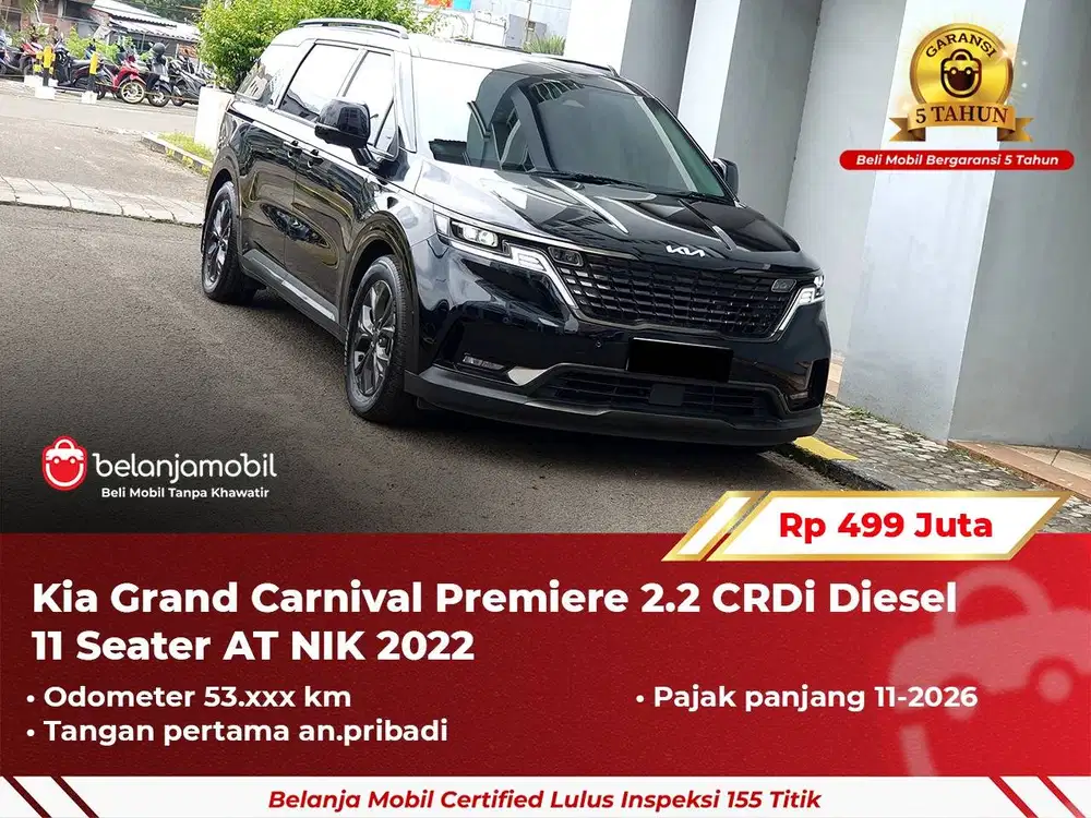 [ 11 SEATER ] Kia Grand Carnival 2.2 CRDi Diesel AT 2022 2023