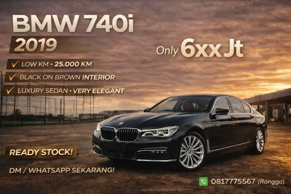 Bmw 740i tahun 2019 LOW KM