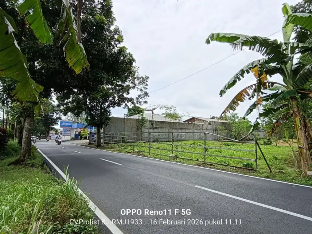 Di Jual Tanah Luas Dan Lebar Di Jalan Raya Kabupaten Purbalingga