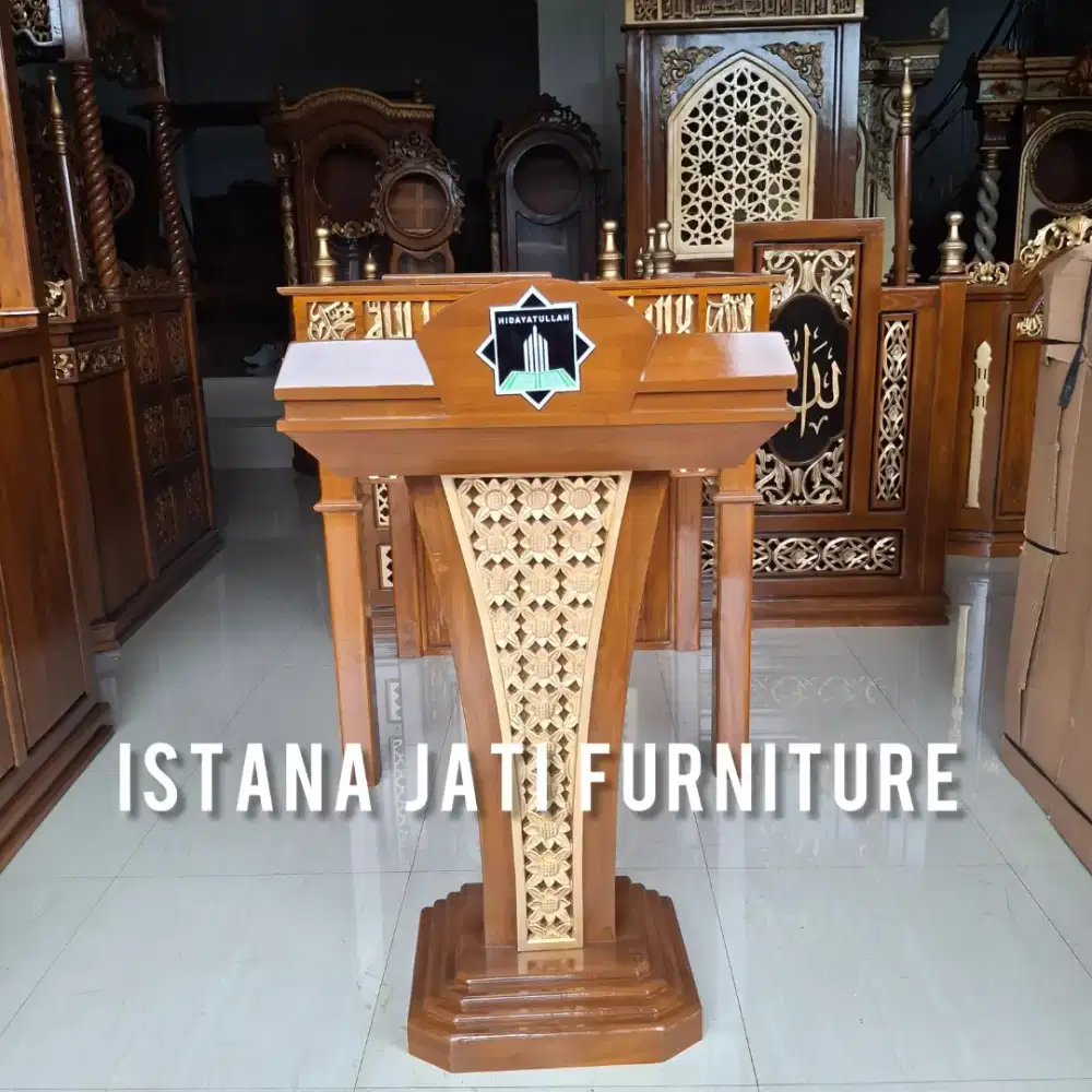 Mimbar podium pidato presiden podium garuda