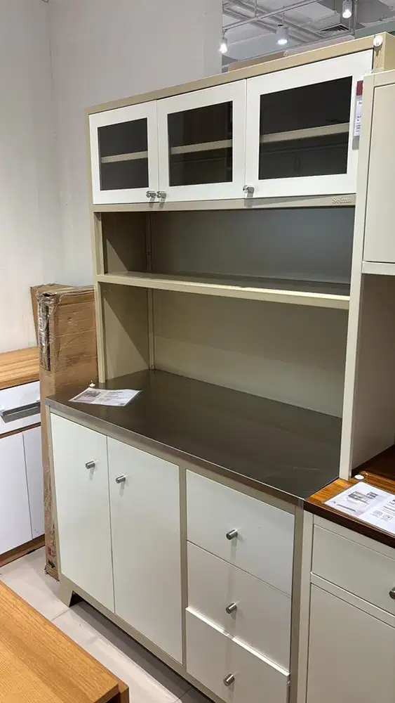 jual baru kabinet dapur bahan besi gratis kirim