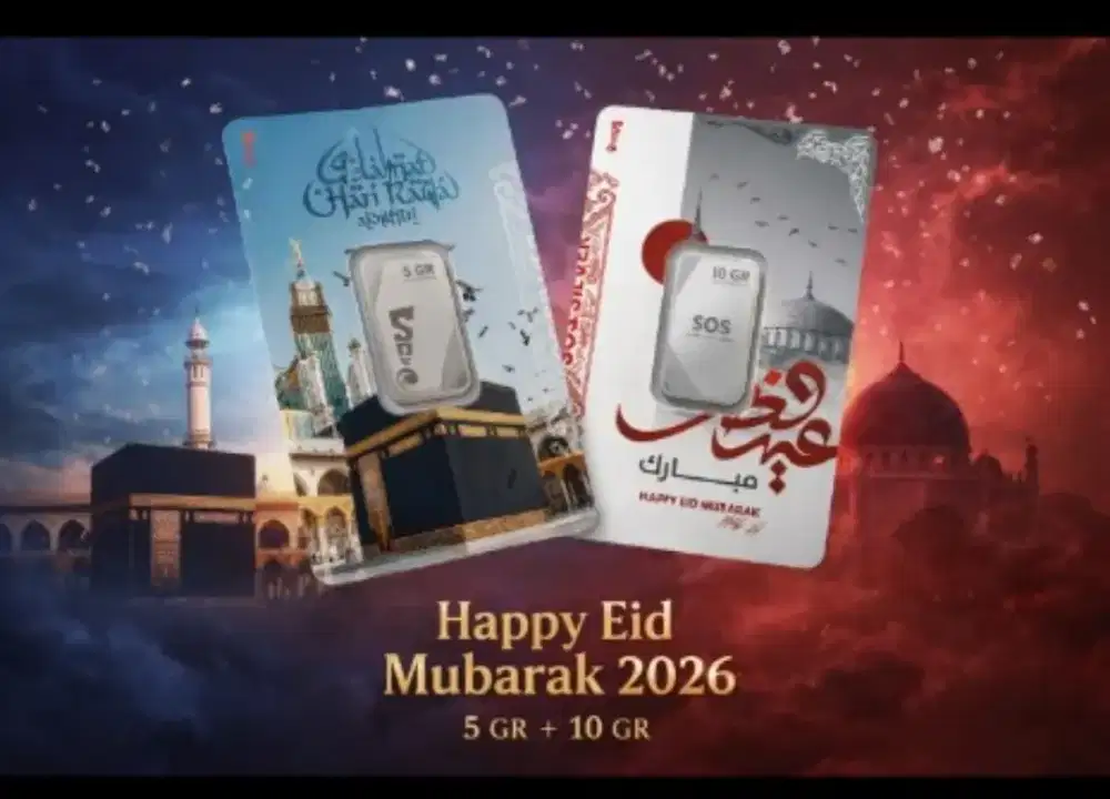 Perak SOS Silver Eid Series Presscard 5gr & 10gr