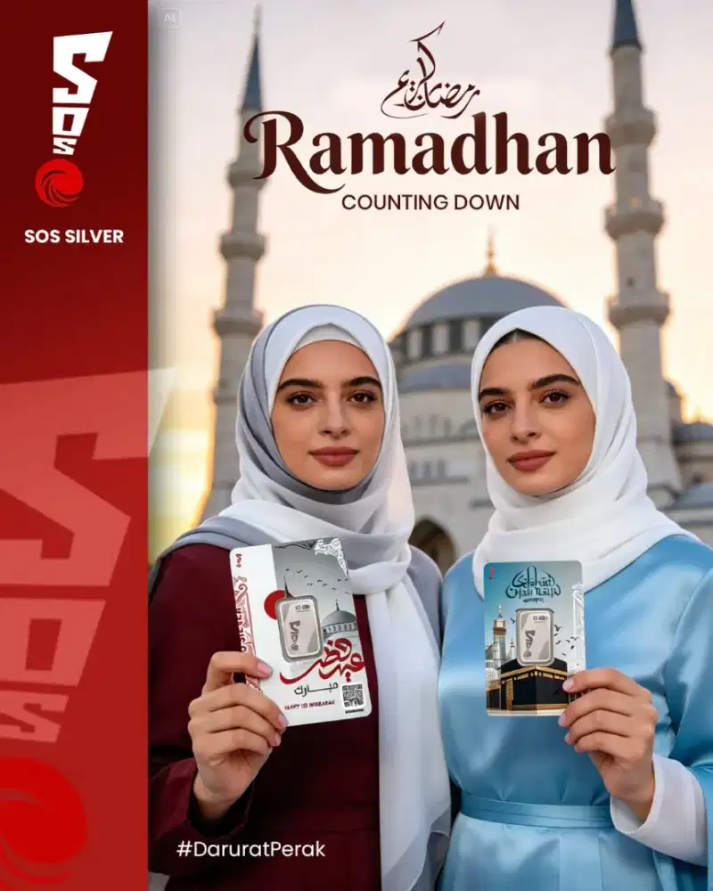 Perak SOS Silver Eid Series Presscard 5gr & 10gr