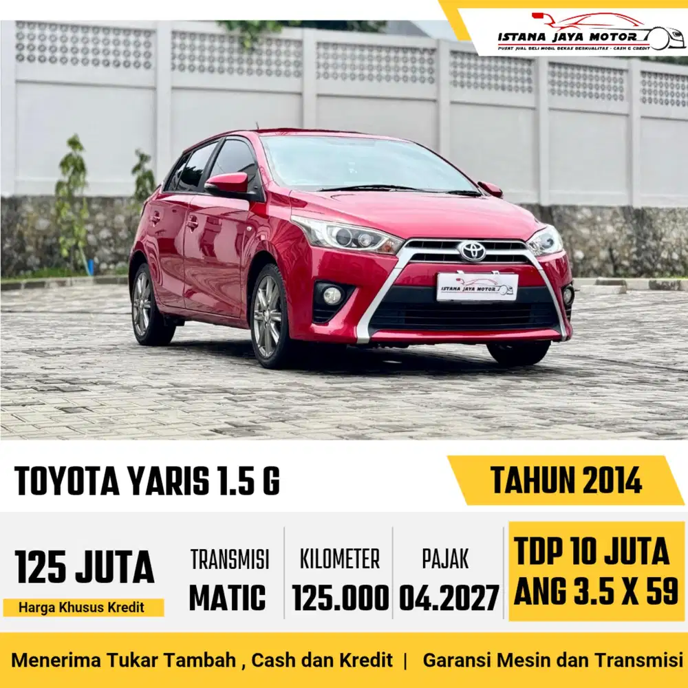 TOYOTA YARIS 1.5 G 2014