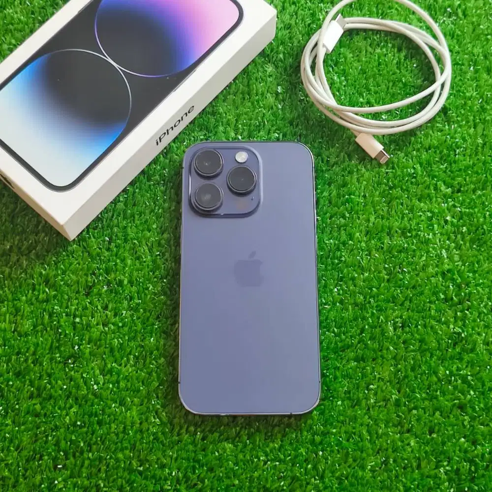 iPhone 14 Pro 128GB Deep Purple BH 88% Pernah Replace Battery Part ori