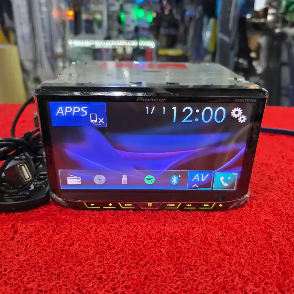 Head Unit Pioneer AVH-X595BT Spotify Bluetooth USB CD Aux Radio FM AM