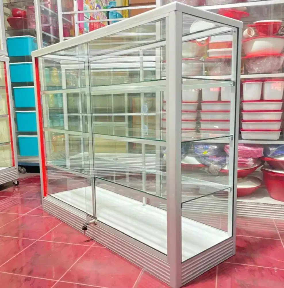 Etalase Panjang 1,2Mx1M Buat Toko dll