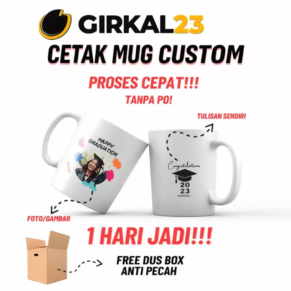 Mug Gelas Custom
