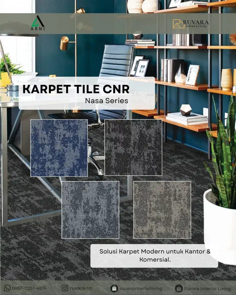 Karpet Nasa Series 50x50 cm – Karpet Tile Modern untuk Kantor
