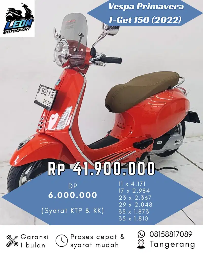 Vespa Primavera i-get 150 2022, jual beli motor seken