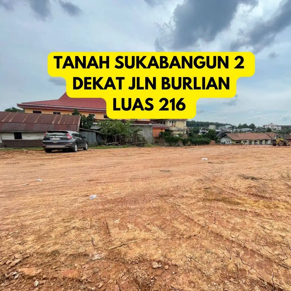 tanah sukabangun 2 dekat jalan burlian palembang