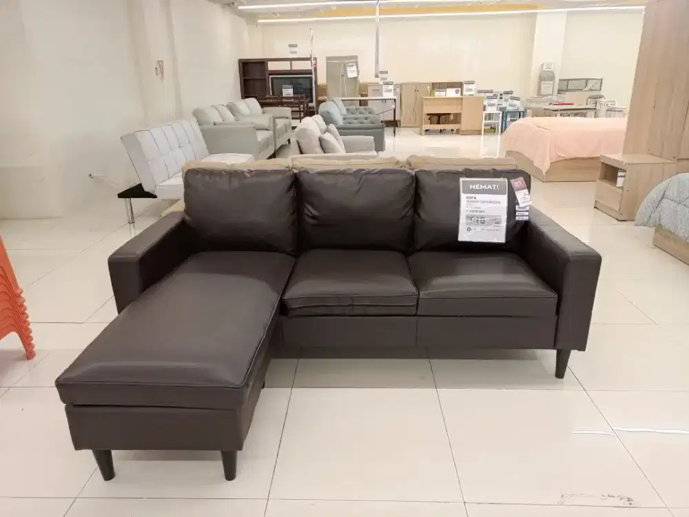 Sofa L Leander chocolate esspresso